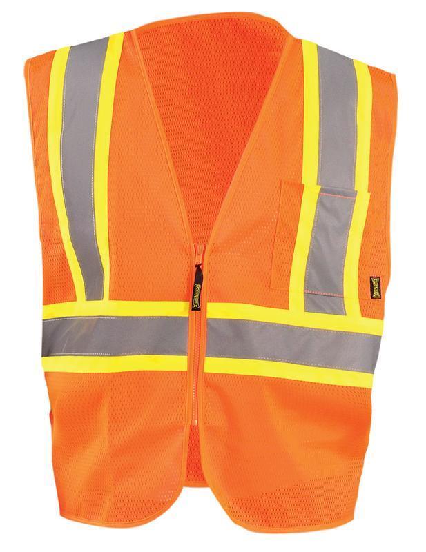 VALUE MESH CLASS 2 TWO-TONE VEST ORANGE - Tagged Gloves